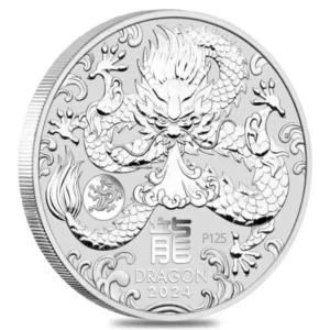 2024 1oz Silver Lunar Dragon Perth Mint
