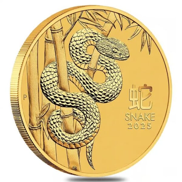 2025 Perth Lunar Snake 1 oz Gold Coin